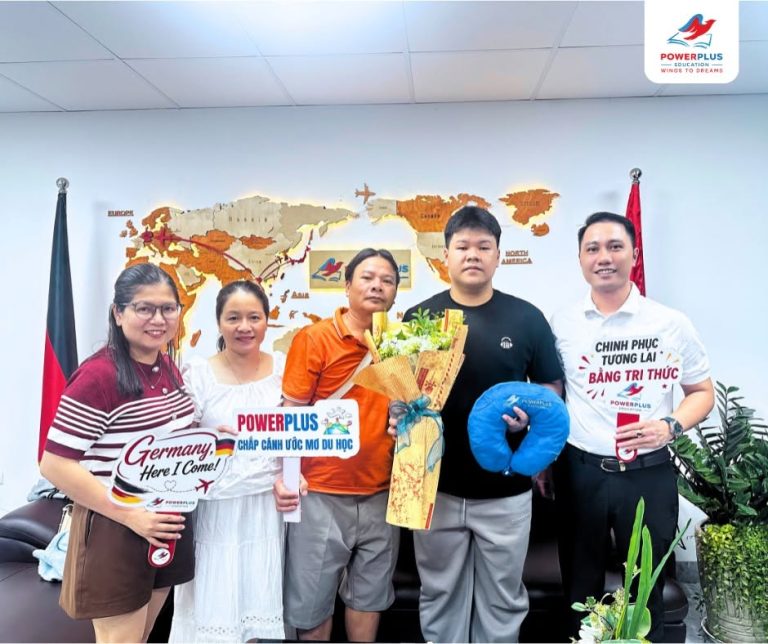 Võ Huy Gia Bảo chính thức sang Đức học ngành Chế biến Thực phẩm