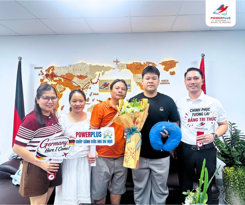 Võ Huy Gia Bảo chính thức sang Đức học ngành Chế biến Thực phẩm
